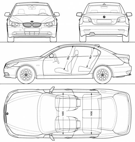 Dimensions of a bmw 5 series #6