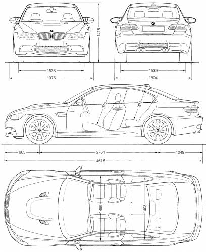 Bmw m3 dimensions 2008 #2