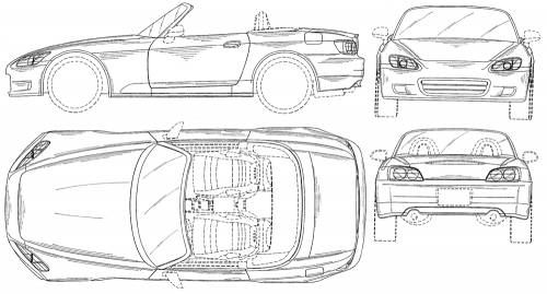 Honda s2000 blueprints #3