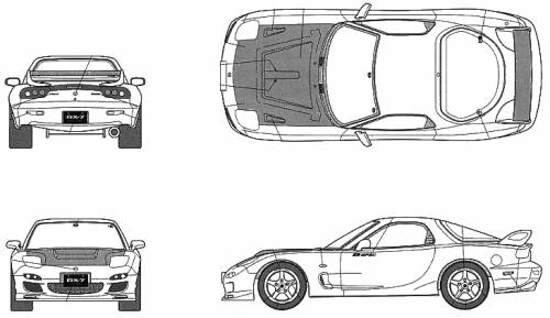 Mazda Rx7 Blueprints