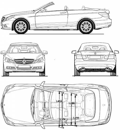 Mercedes benz e class cabriolet dimensions #4