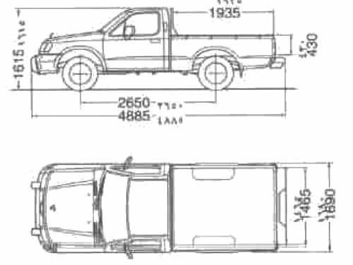 Nissan full size truck bed dimensions #7