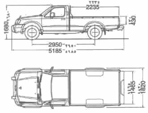 Nissan pickup dimensions #3