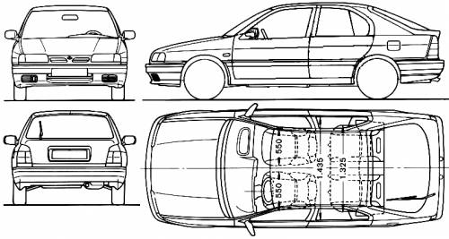 Nissan primera - softop - drawings-dimensions #7