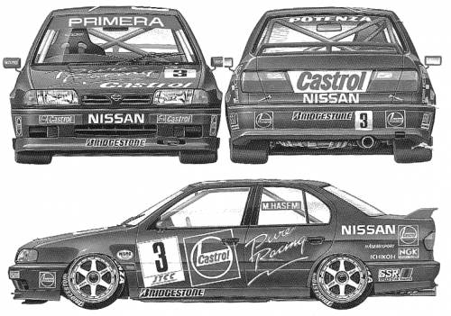 Nissan primera - softop - drawings-dimensions #4