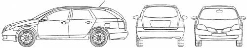 Nissan primera - softop - drawings-dimensions #3