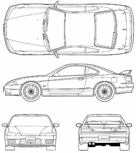 Nissan silvia s15 blueprint #7