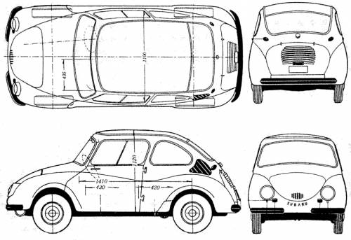 Subaru 360 Deluxe 1959 Original image dimensions 843 x 579px