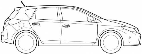 dimensions of the toyota auris #4