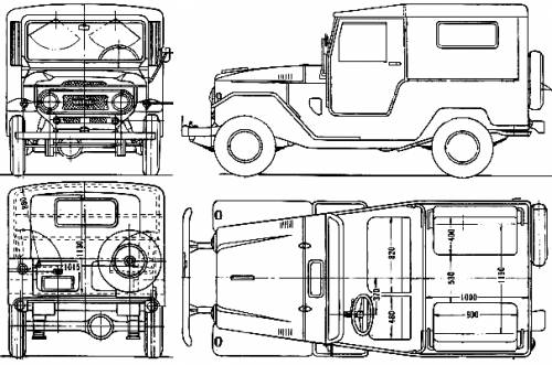 toyota land cruiser fj40 rc truck body #4