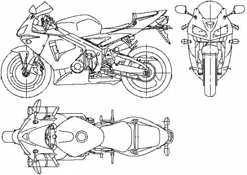 Honda cbr 600 blueprints #5