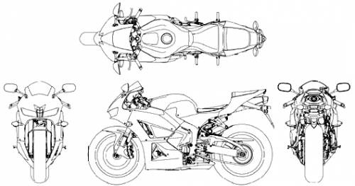Honda cbr blueprints #4
