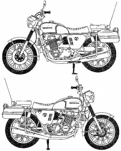 Honda cb750 blueprint #6