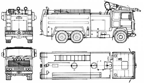 Fire Trucks Drawings