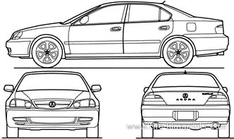 2003 Acura on The Blueprints Com   Blueprints   Cars   Acura   Acura Tl  2003