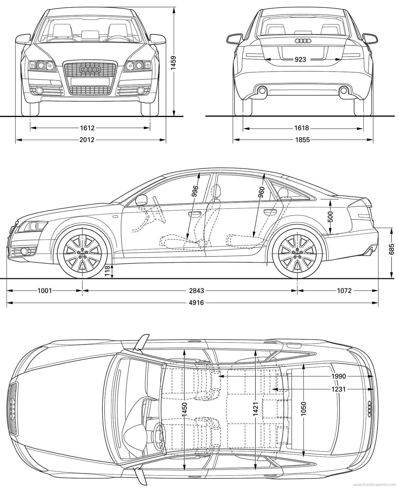 Audi A6 Drawing