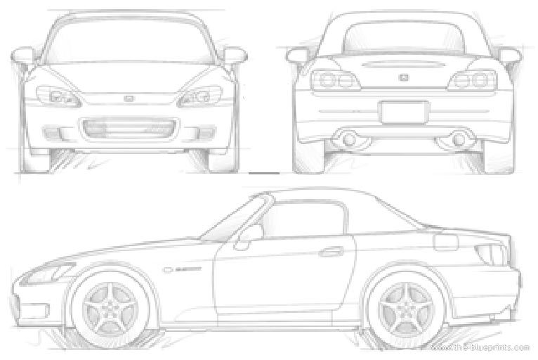 Honda s2000 blueprints #5