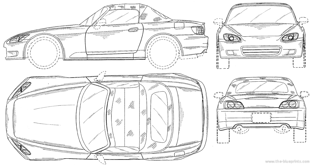 Honda s2000 blueprints #4