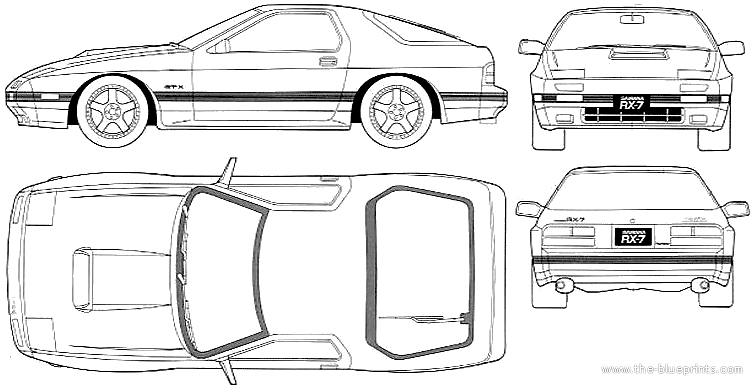 Mazda Rx7 Drawing