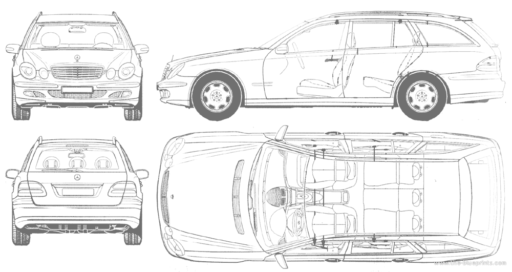 Mercedes w210 wagon dimensions #6