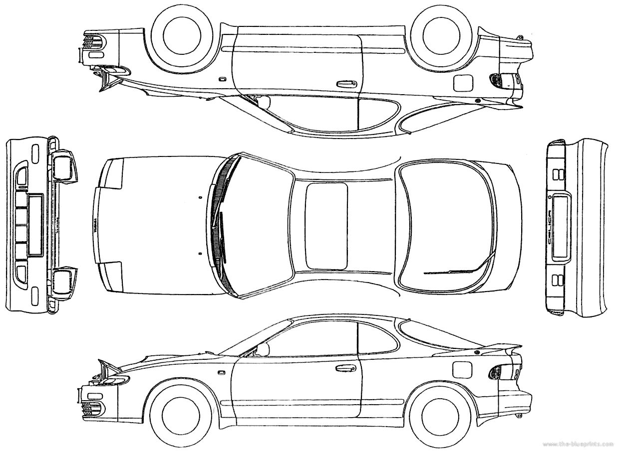 toyota celica blueprints #7