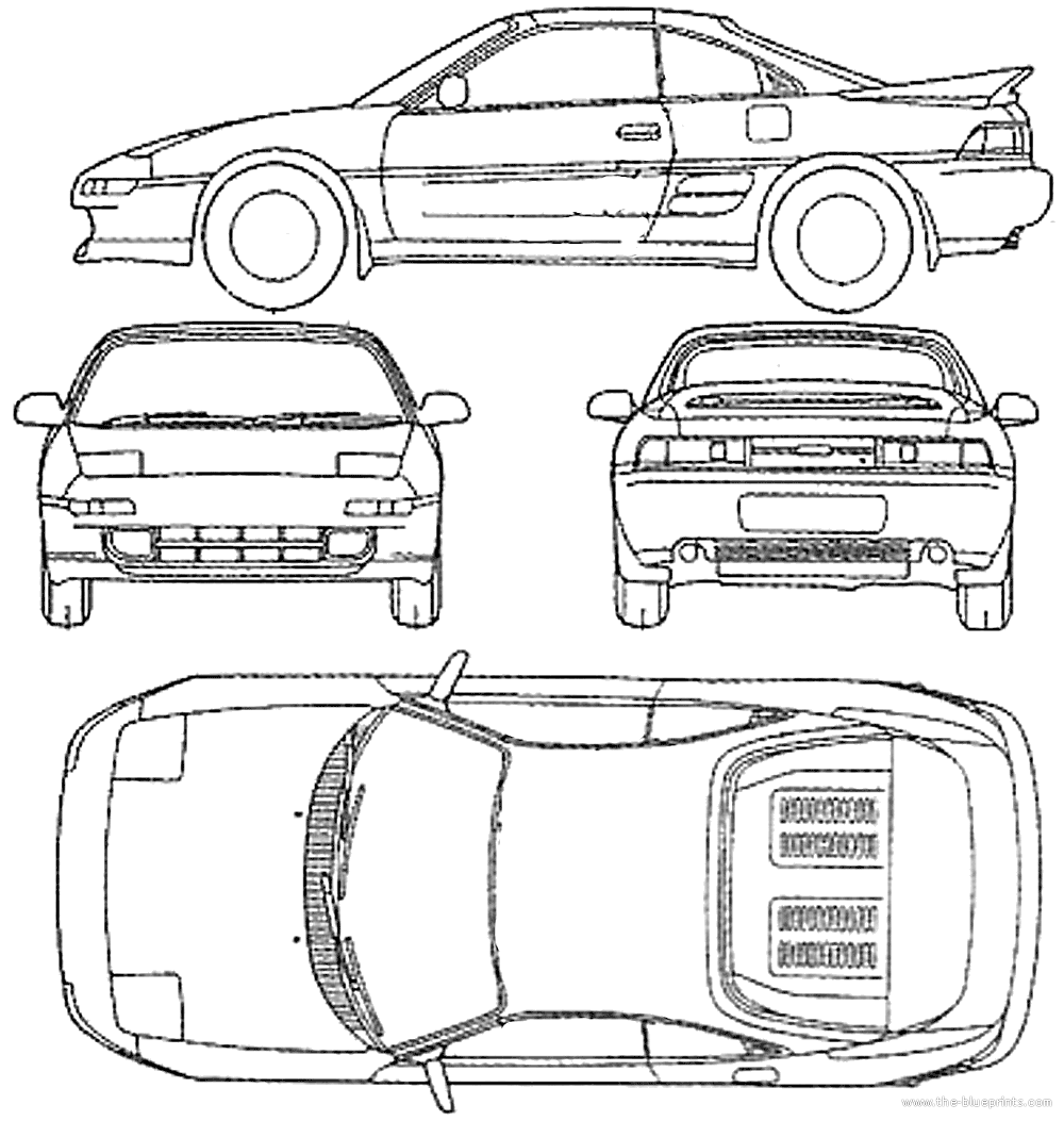 toyota mr2 blueprint #6