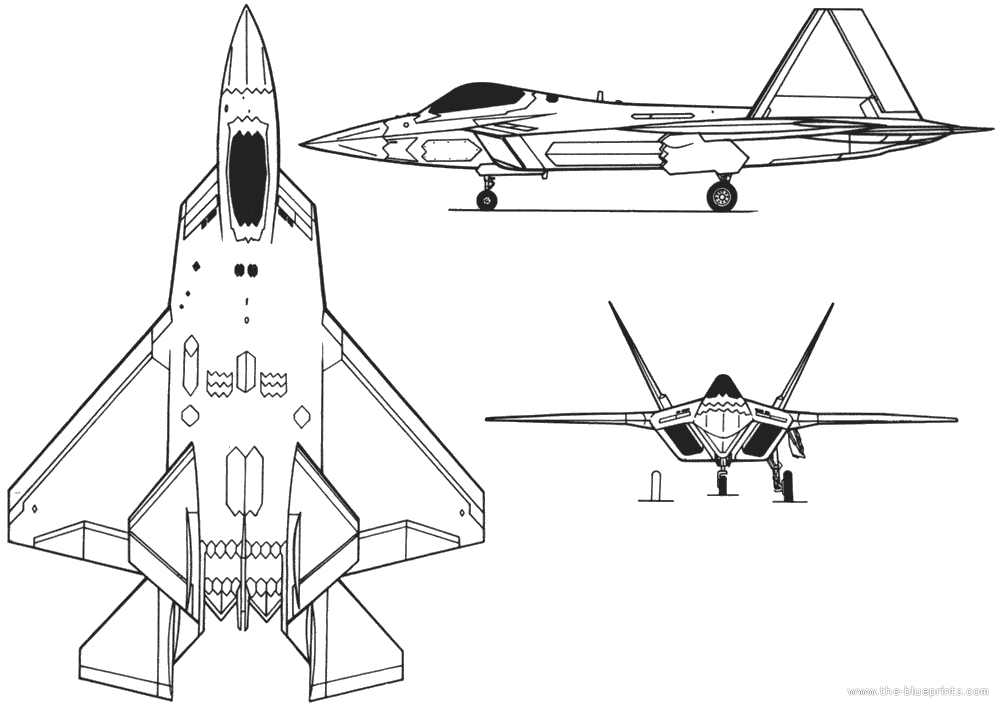 f 22 raptor coloring pages - photo #49