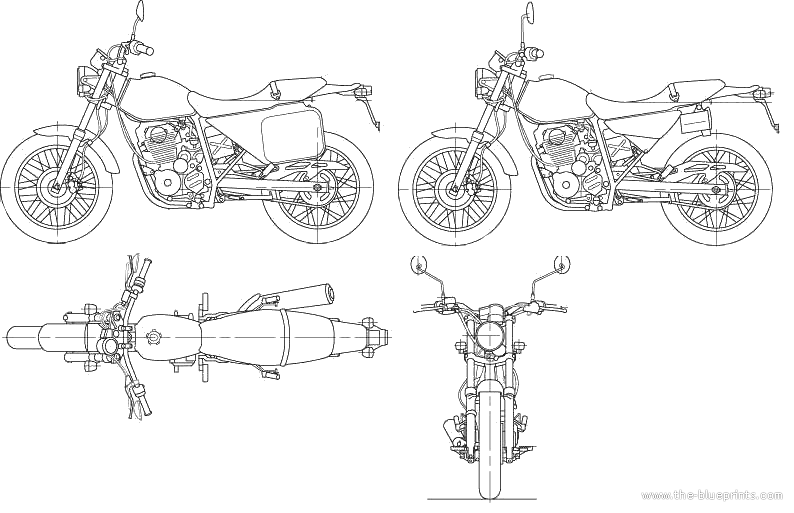 Honda motorcycle blueprints #5