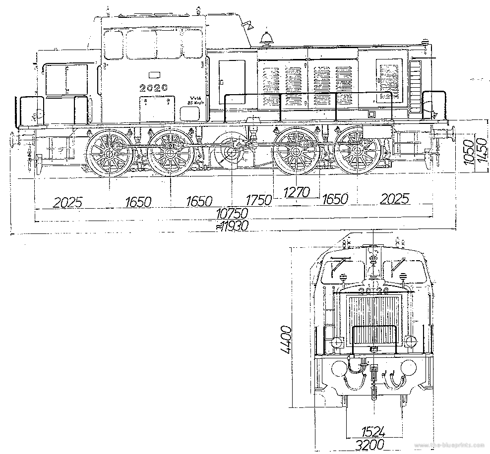 Diesel Locomotive Drawings