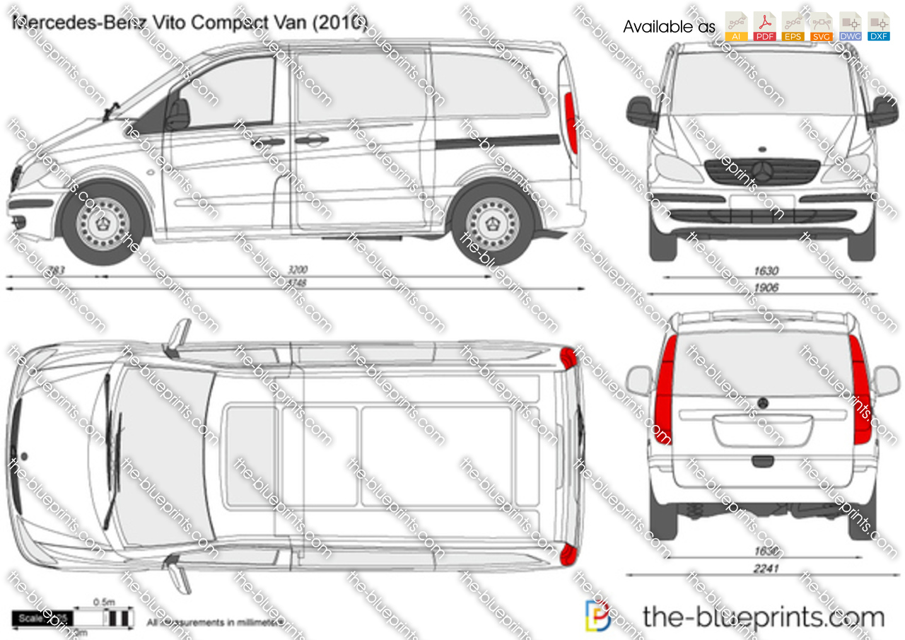 Dimensions of a mercedes vito van #2