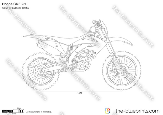 Honda 250 drawing #6
