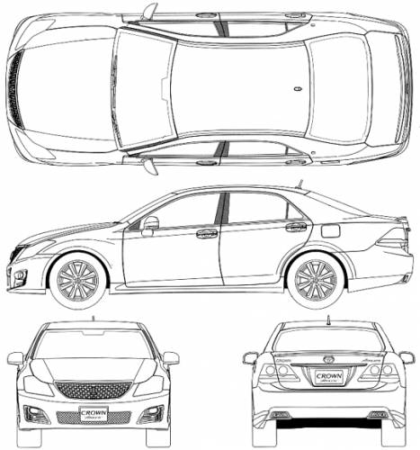 Toyota Crown Athlete 3.5 GRS204 (2008)