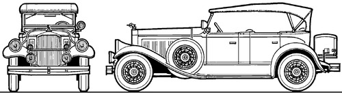 Pierce-Arrow Model 133 Sports Touring (1929)