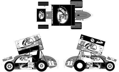 Steve Kinser Bass Pro Shops Sprint Car