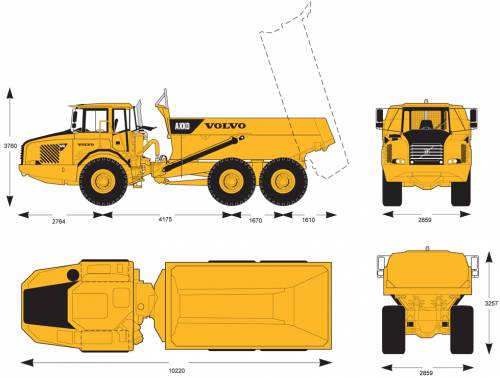 Volvo A25D Articulated Hauler