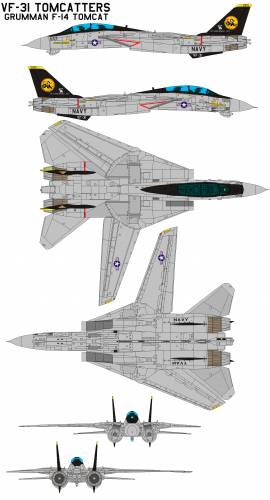 Grumman F-14A Tomcat VF-31 Tomcatters