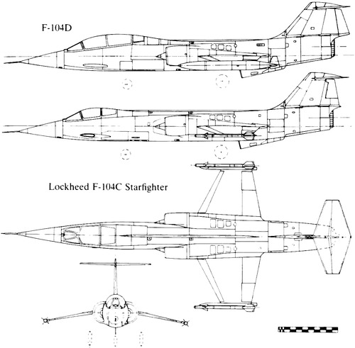 Lockheed F-104C-D Starfighter