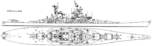 USS BB-61 Iowa (Battleship) (1958)