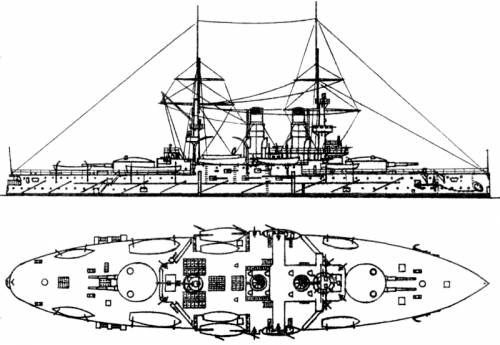 Russia Sisoy Velikiy (Battleship) (1905)