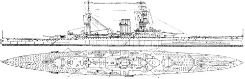 HMS Courageous (Battlecruiser) (1916)