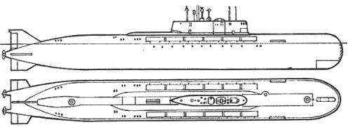 USSR SSGN Oscar II Class Kursk