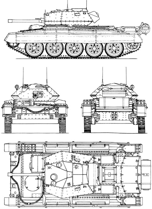 A15 Crusader Mk.III Cruiser tank Mk.VI 6pdr