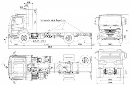 Mercedes-Benz Atego 1725 A42 4x4 (2013)