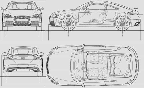 Blueprints > Cars > Audi > Audi TT RS (2010)