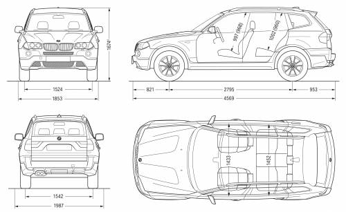 Blueprints > Cars > BMW > BMW X3 (E83) (2007)