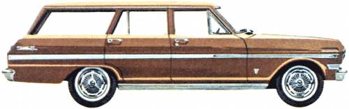 1963 brown chevy two