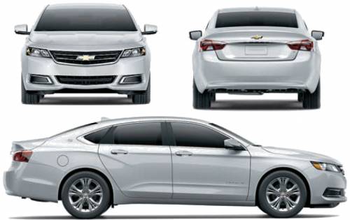 Blueprints Cars Chevrolet Chevrolet Impala 2014