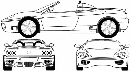 Blueprints > Cars > Ferrari > Ferrari 360 Modena