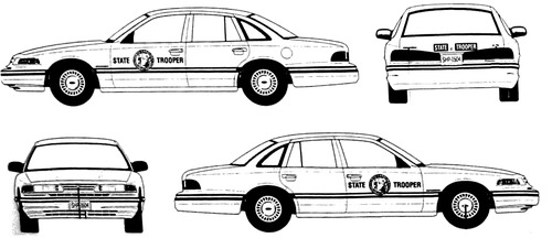 blueprints cars ford ford crown victoria 1994 blueprints cars ford ford crown