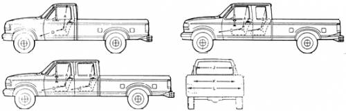 1995 Ford f150 truck bed dimensions #6